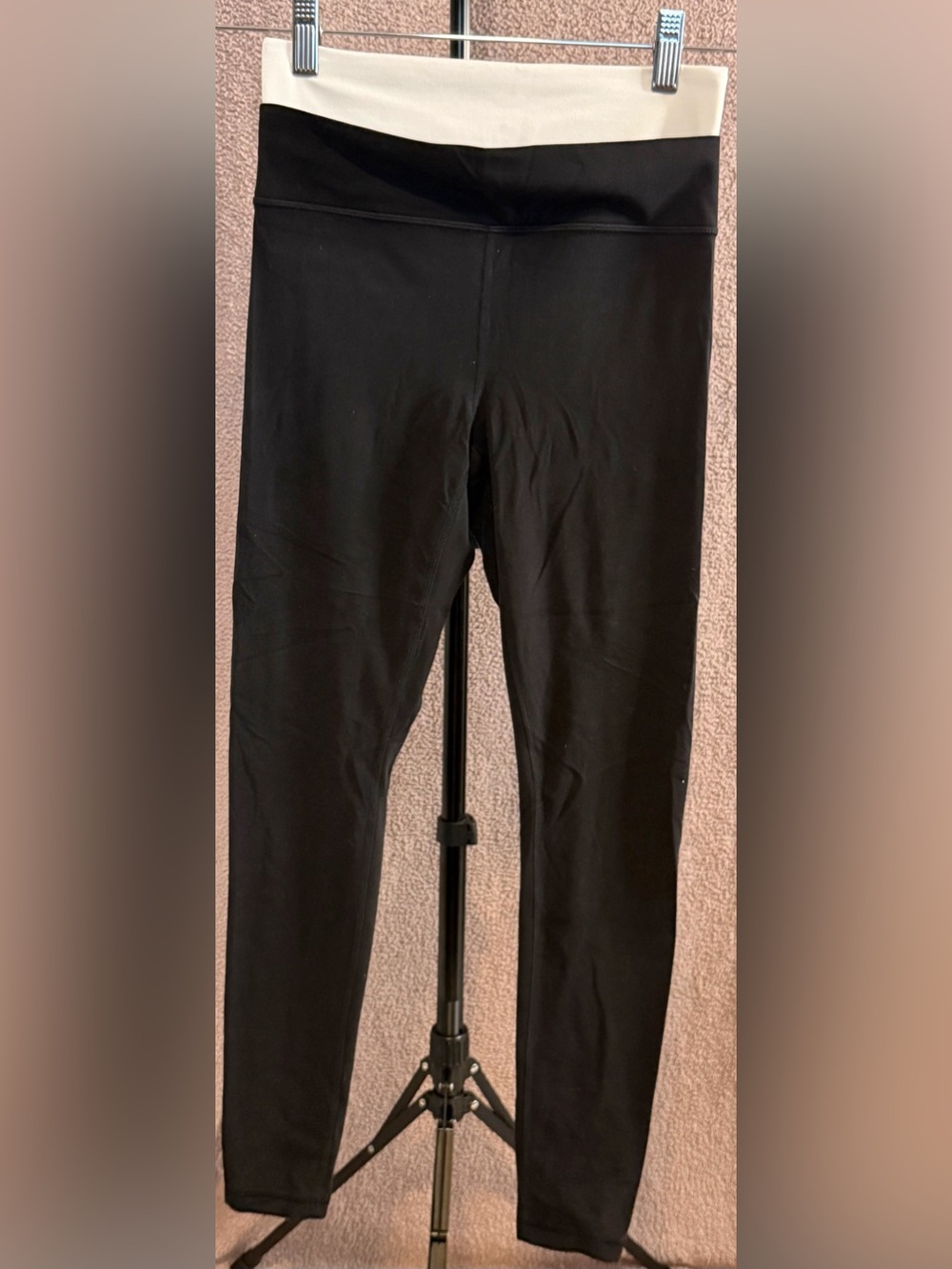 Athleta Ultra High Rise Elation Double Up Leggings Black White XS